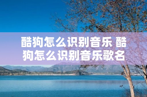 酷狗怎么识别音乐 酷狗怎么识别音乐歌名 酷狗怎么识别音乐 酷狗怎么识别音乐歌名