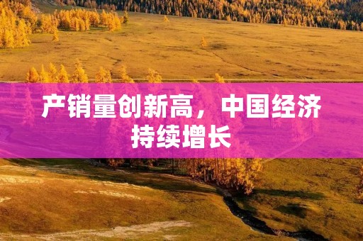 产销量创新高,中国经济持续增长 产销量创新高,中国经济持续增长