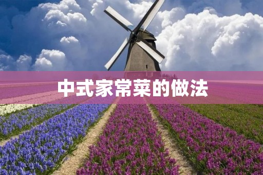 中式家常菜的做法:美味佳肴从厨房开始 中式家常菜的做法:美味佳肴从厨房开始