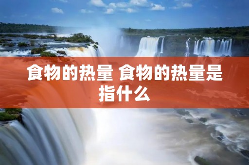 食物的热量 食物的热量是指什么 食物的热量 食物的热量是指什么