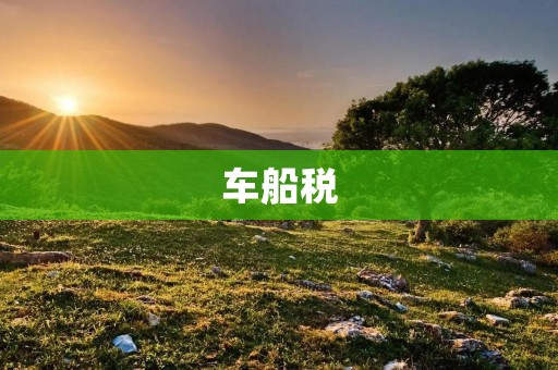 车船税:什么是车船税? 车船税:什么是车船税?