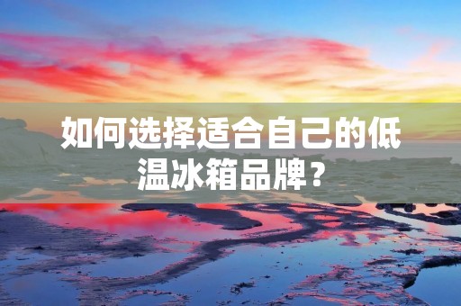 如何选择适合自己的低温冰箱品牌？