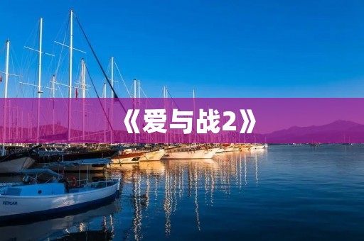 《爱与战2》：爱情与战争的交织，情感与理智的抉择