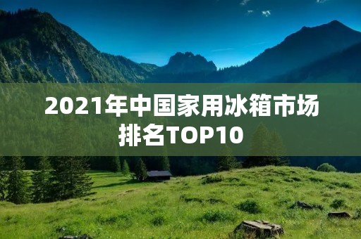 2021年中国家用冰箱市场排名TOP10 2021年中国家用冰箱市场排名TOP10