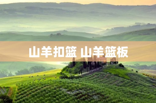山羊扣篮 山羊篮板 山羊扣篮 山羊篮板