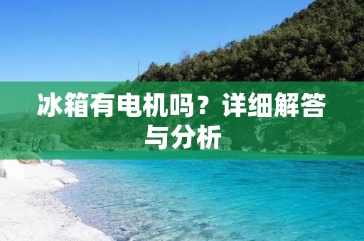 冰箱有电机吗？详细解答与分析