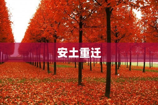 安土重迁：中国传统文化中的重要概念