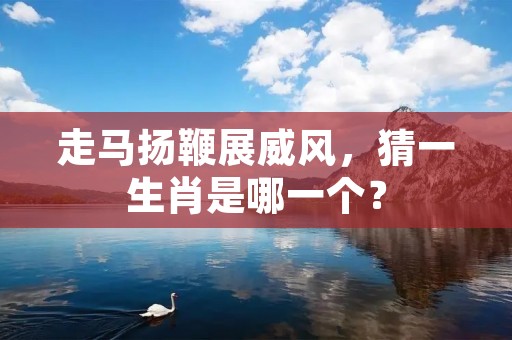 走马扬鞭展威风，猜一生肖是哪一个？