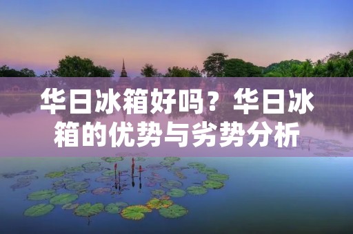 华日冰箱好吗？华日冰箱的优势与劣势分析