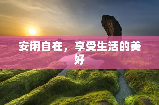 安闲自在,享受生活的美好 安闲自在,享受生活的美好
