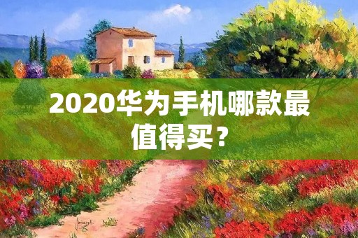 2020华为手机哪款最值得买?