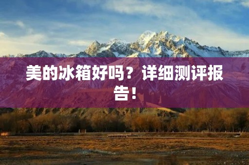 美的冰箱好吗？详细测评报告！