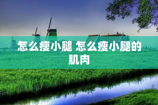 怎么瘦小腿 怎么瘦小腿的肌肉