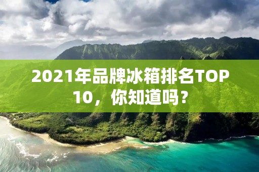 2021年品牌冰箱排名TOP10，你知道吗？