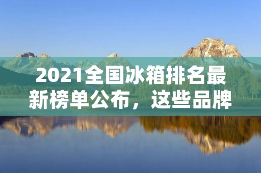 2021全国冰箱排名最新榜单公布，这些品牌值得购买！