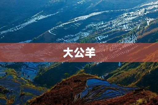 大公羊:神秘而威猛的草原霸主 大公羊:神秘而威猛的草原霸主