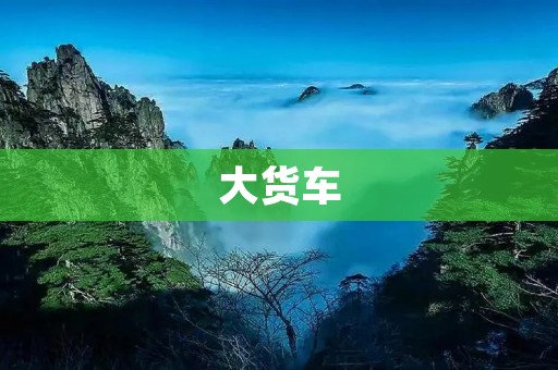大货车：为经济运输保驾护航