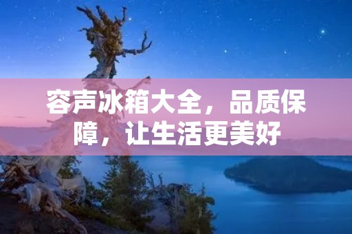 容声冰箱大全，品质保障，让生活更美好