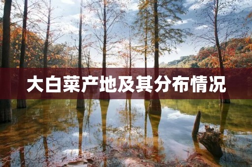 大白菜产地及其分布情况