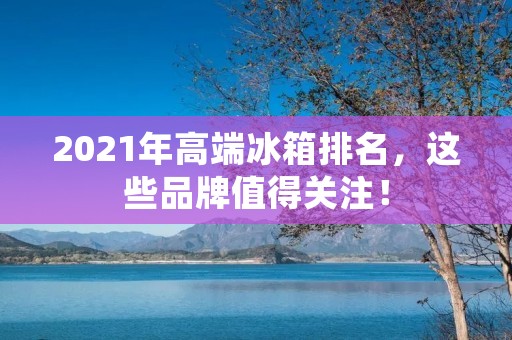 2021年高端冰箱排名，这些品牌值得关注！