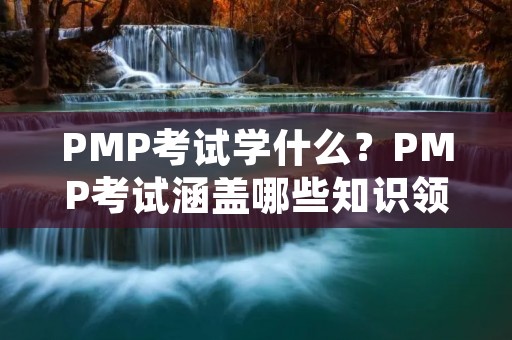 PMP考试学什么?PMP考试涵盖哪些知识领域?