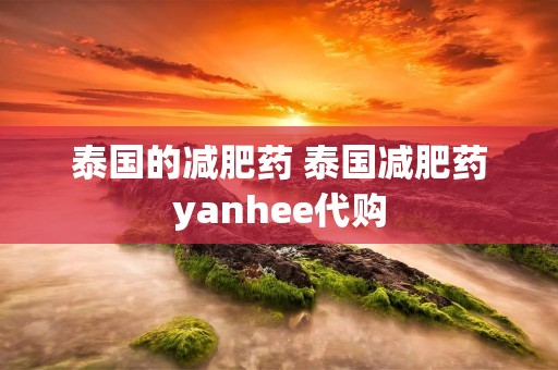 泰国的减肥药 泰国减肥药yanhee代购
