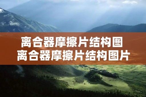离合器摩擦片结构图 离合器摩擦片结构图片