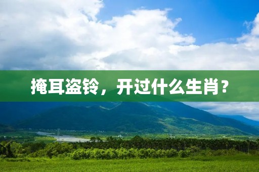 掩耳盗铃，开过什么生肖？