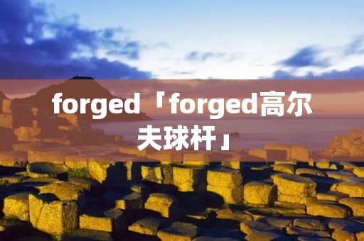 forged「forged高尔夫球杆」