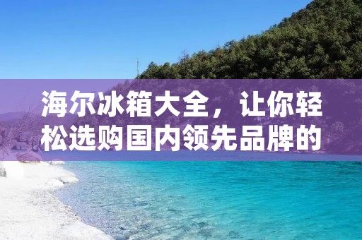 海尔冰箱大全，让你轻松选购国内领先品牌的冰箱
