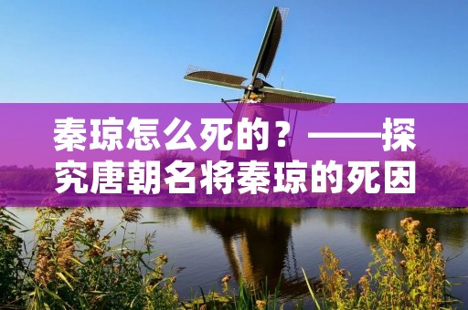 秦琼怎么死的?——探究唐朝名将秦琼的死因