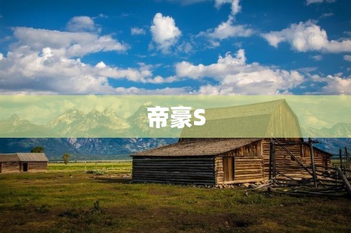 帝豪S：豪华轿车的最佳选择