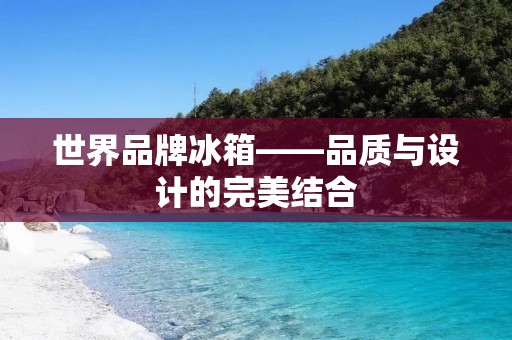 世界品牌冰箱——品质与设计的完美结合