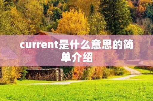 current是什么意思的简单介绍