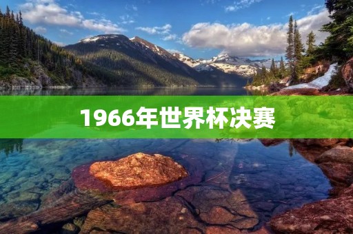 1966年世界杯决赛：荣耀的诞生