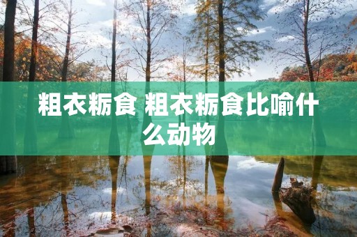 粗衣粝食 粗衣粝食比喻什么动物
