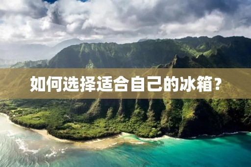 如何选择适合自己的冰箱?