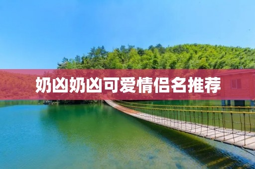 奶凶奶凶可爱情侣名推荐