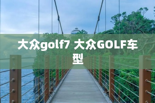 大众golf7 大众GOLF车型
