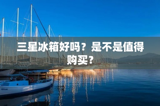 三星冰箱好吗？是不是值得购买？