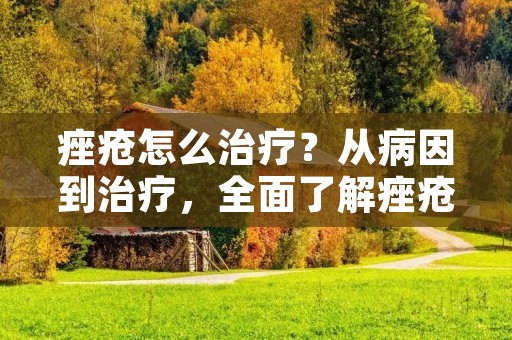 痤疮怎么治疗?从病因到治疗,全面了解痤疮 痤疮怎么治疗?从病因到治疗,全面了解痤疮