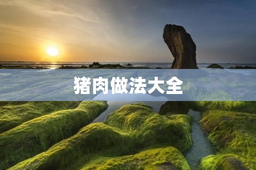 猪肉做法大全：不同部位的猪肉怎么做更美味？
