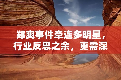 郑爽事件牵连多明星,行业反思之余,更需深入思考