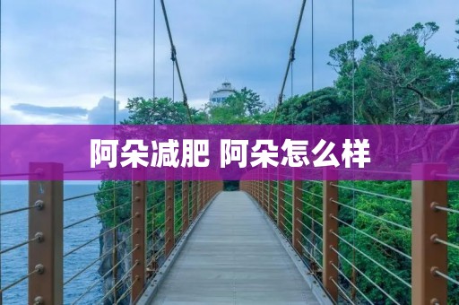 阿朵减肥 阿朵怎么样