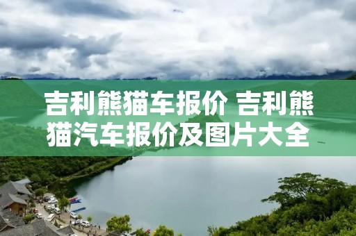 吉利熊猫车报价 吉利熊猫汽车报价及图片大全集