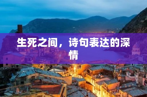 生死之间,诗句表达的深情