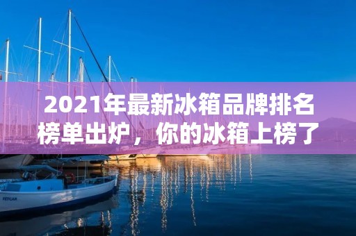 2021年最新冰箱品牌排名榜单出炉,你的冰箱上榜了吗?