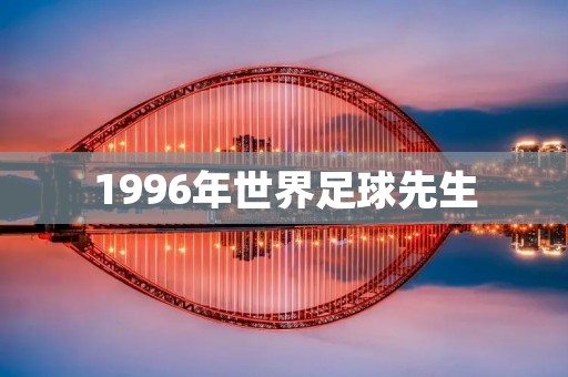 1996年世界足球先生:罗纳尔多 1996年世界足球先生:罗纳尔多