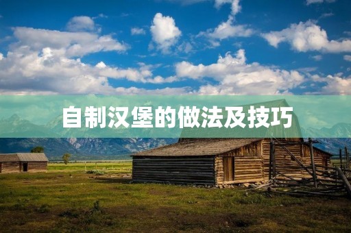 自制汉堡的做法及技巧