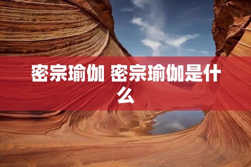 密宗瑜伽 密宗瑜伽是什么 密宗瑜伽 密宗瑜伽是什么